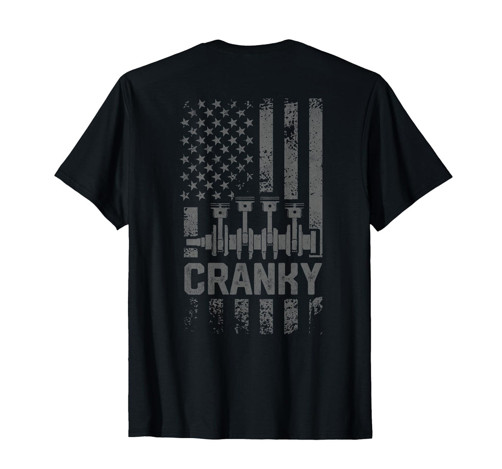 Mens Cranky Car Engine Crankshaft Funny T-Shirt - Trendy Graphic Unisex - T-Shirt, Sweatshirt, Hoodie