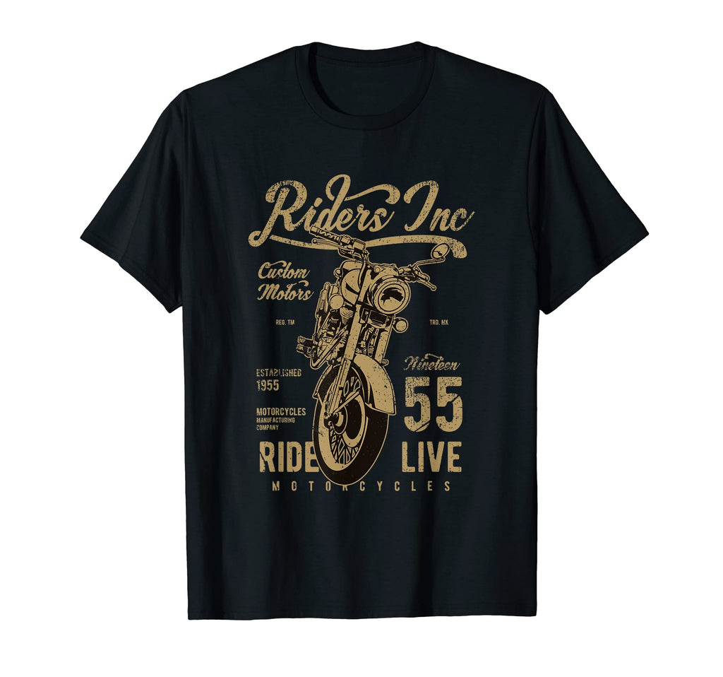 Riders Inc Custom Motorcycles Est 1955 T-Shirt - Trendy Graphic Unisex - T-Shirt, Sweatshirt, Hoodie