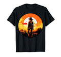 Cowgirl Sunset Silhouette Country T-Shirt - Graphic Print for Adults - T-Shirt, Sweatshirt, Hoodie