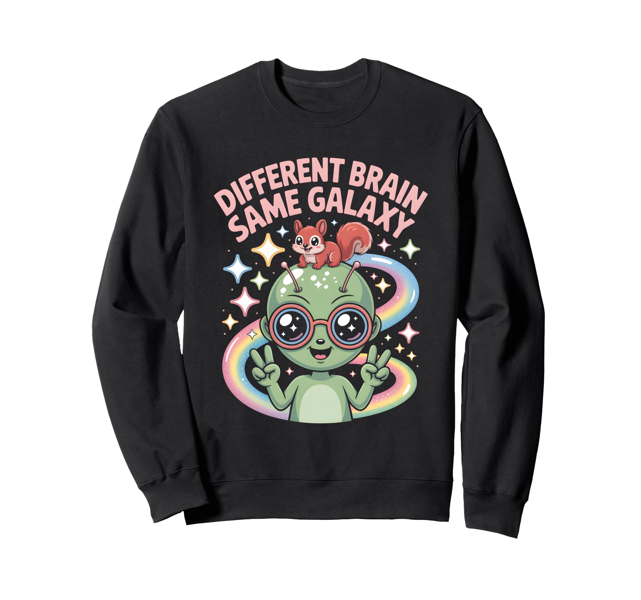 Neurodiverse Different Brain Sweatshirt - Fun Novelty Design Men Women - T-Shirt, Sweatshirt, Hoodie