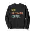 Vintages Skydiving And Coffee Sweatshirt - Graphic Print for Adults - T-Shirt, Sweatshirt, Hoodie