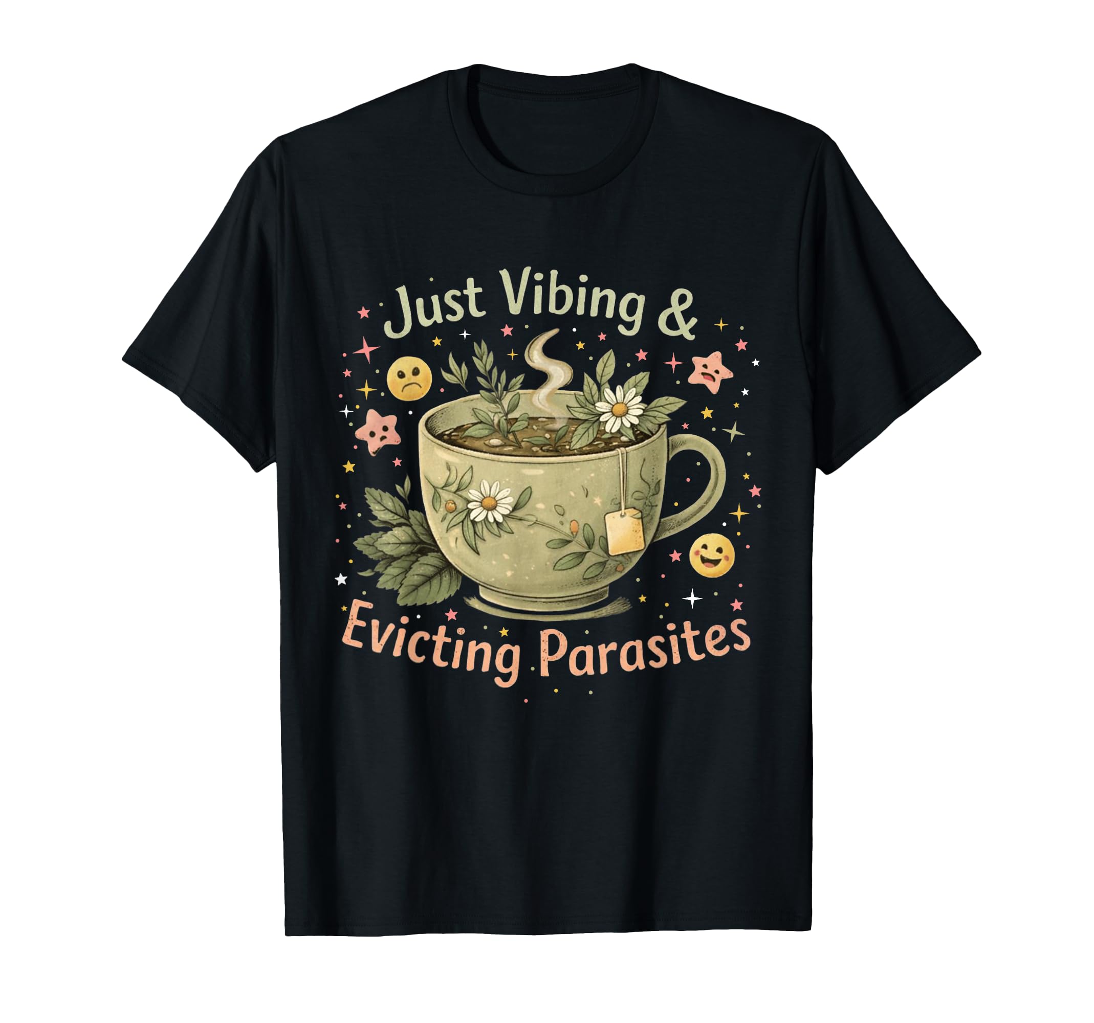 Funny Wellness Vibes Aesthetic Tea T-Shirt - Unique Graphic for Adults - T-Shirt, Sweatshirt, Hoodie