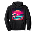 Vaporwave Synthwave Ocean Japanese 80S Hoodie - Trendy Graphic Unisex - T-Shirt, Sweatshirt, Hoodie