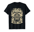 Biker 1982 Ride Birthday Motorcycle T-Shirt - Custom Art Print for Adults - T-Shirt, Sweatshirt, Hoodie