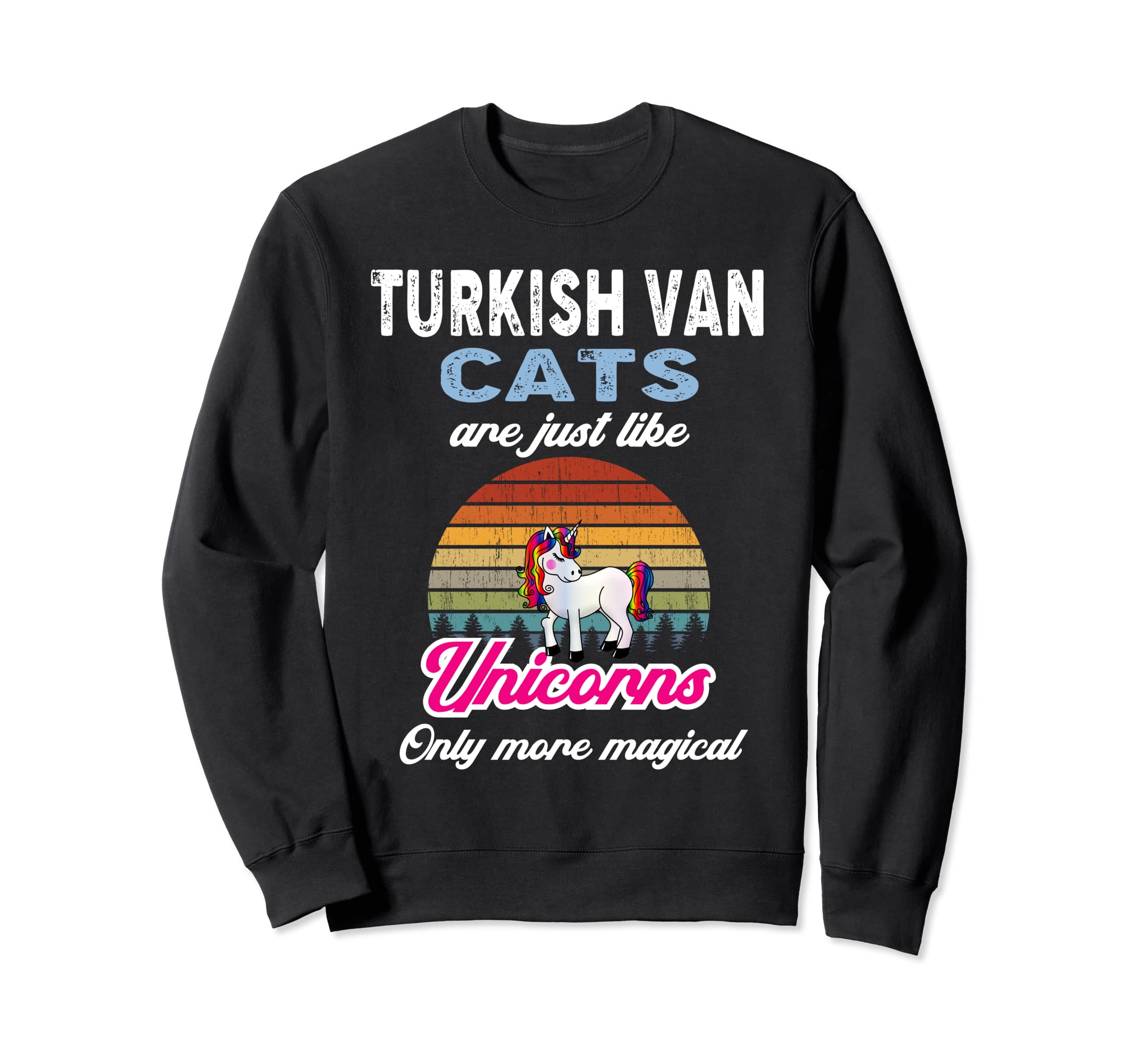 Funny Turkish Van Cats Sweatshirt - Casual Everyday Wear for Adults - T-Shirt, Sweatshirt, Hoodie