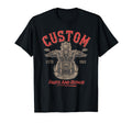 Badass Skeleton Motorcycle Flames Front T-Shirt - Unique Graphic Men Women - T-Shirt, Sweatshirt, Hoodie