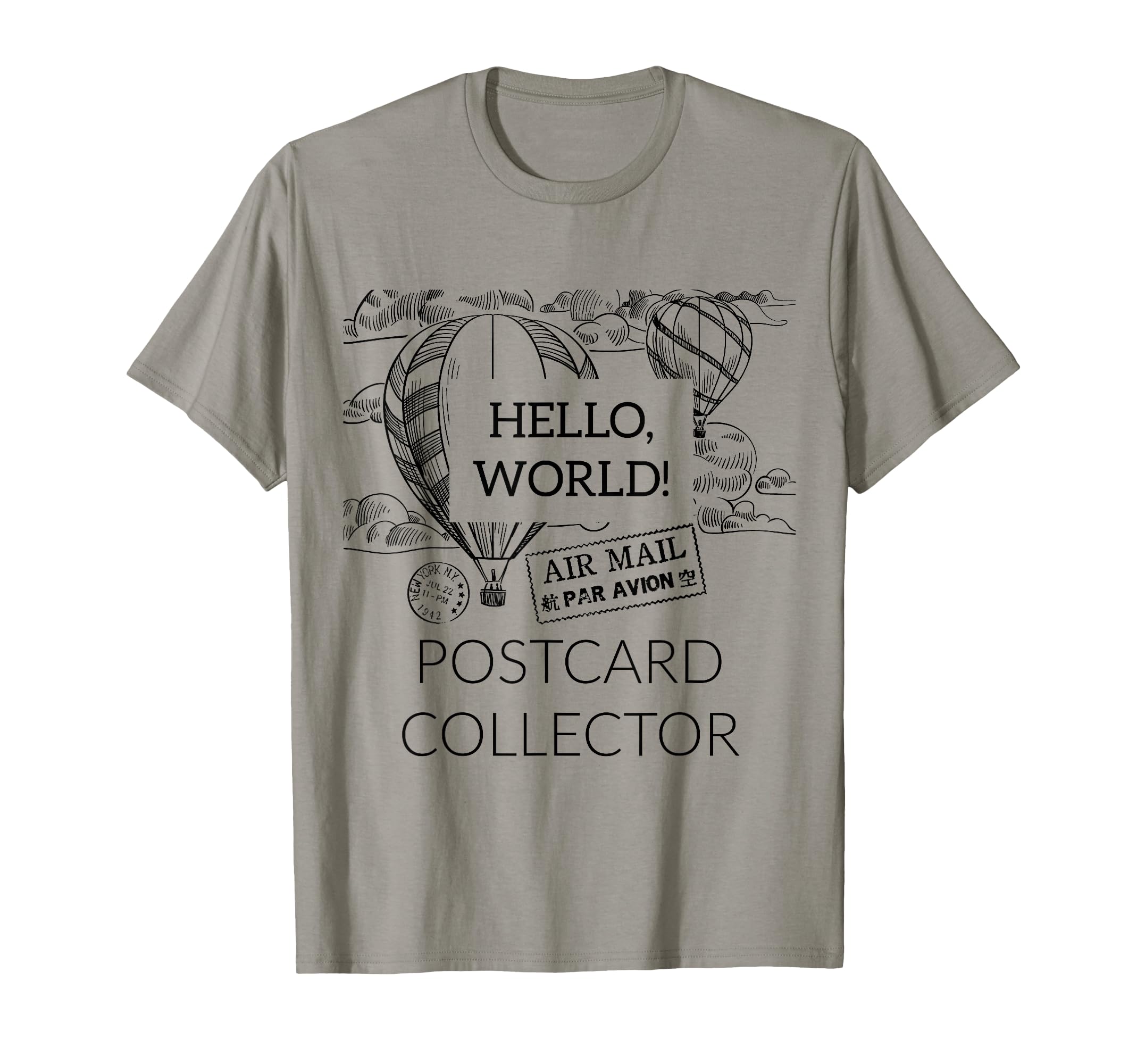 Postcard Collector Deltiologist Hobby Art T-Shirt - Trendy Graphic Unisex - T-Shirt, Sweatshirt, Hoodie