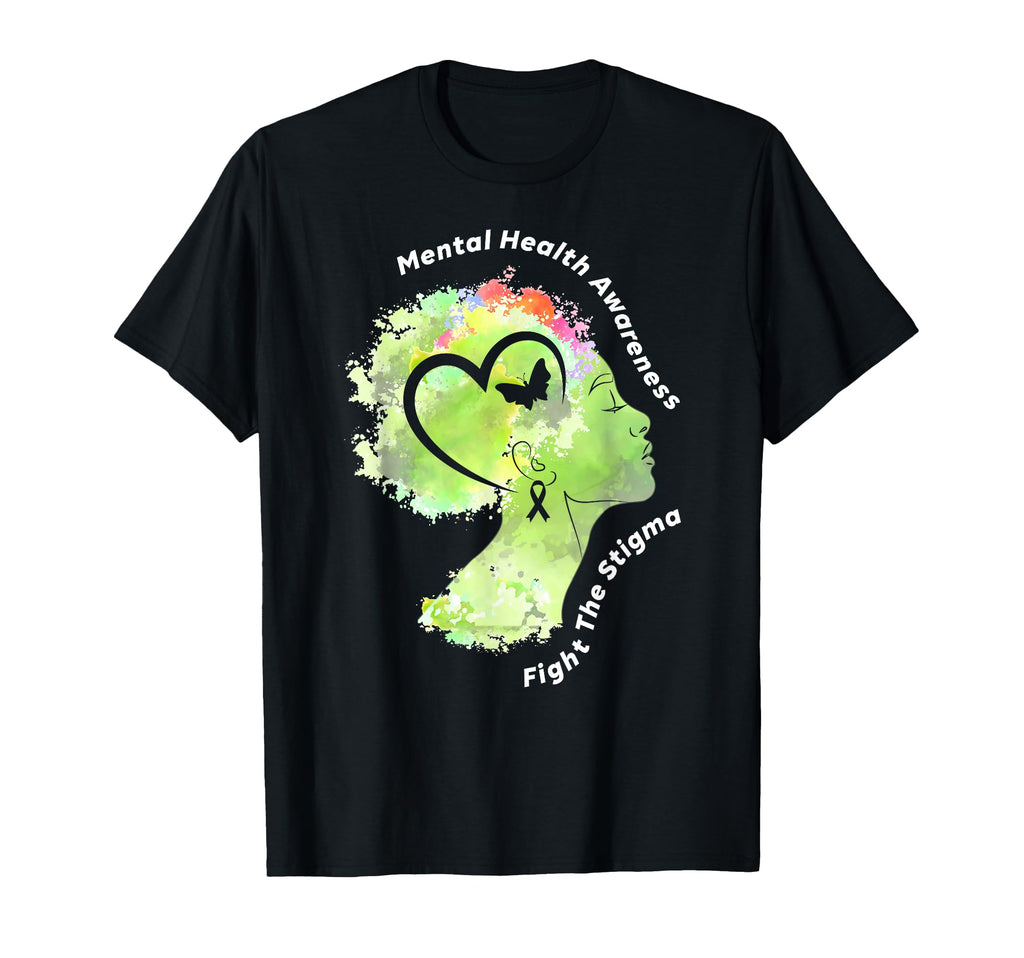 Mental Health Fight Stigma Mental T-Shirt - Aesthetic Graphic Unisex - T-Shirt, Sweatshirt, Hoodie