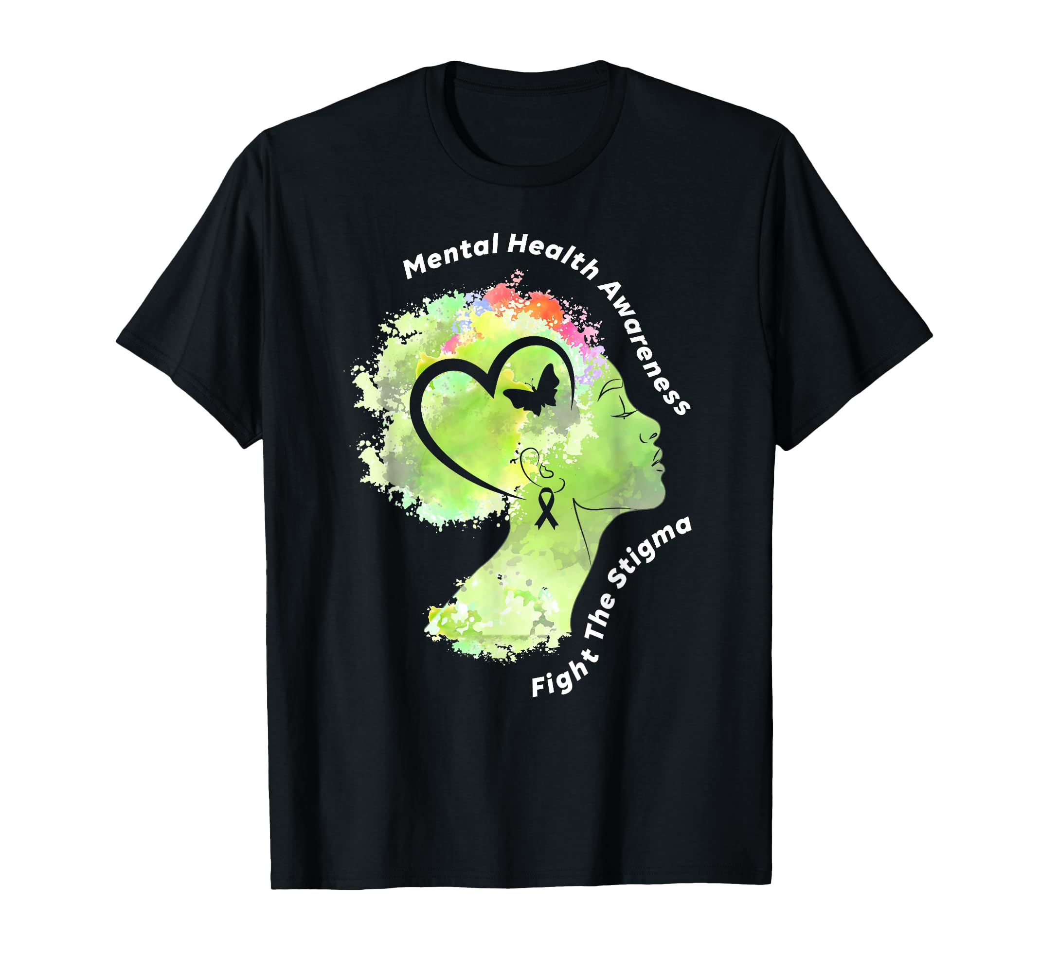 Mental Health Fight Stigma Mental T-Shirt - Aesthetic Graphic Unisex - T-Shirt, Sweatshirt, Hoodie