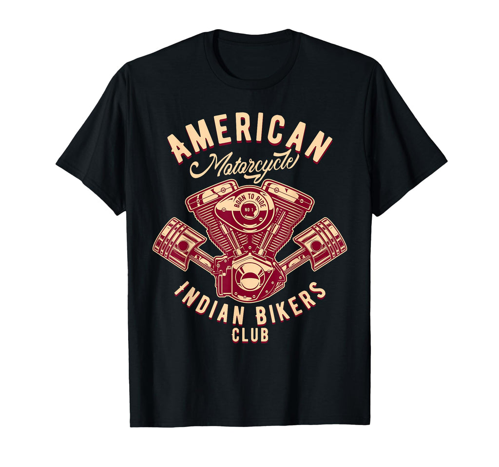 Native American Motorcycle T-Shirt - Casual Everyday Wear for Adults - T-Shirt, Sweatshirt, Hoodie