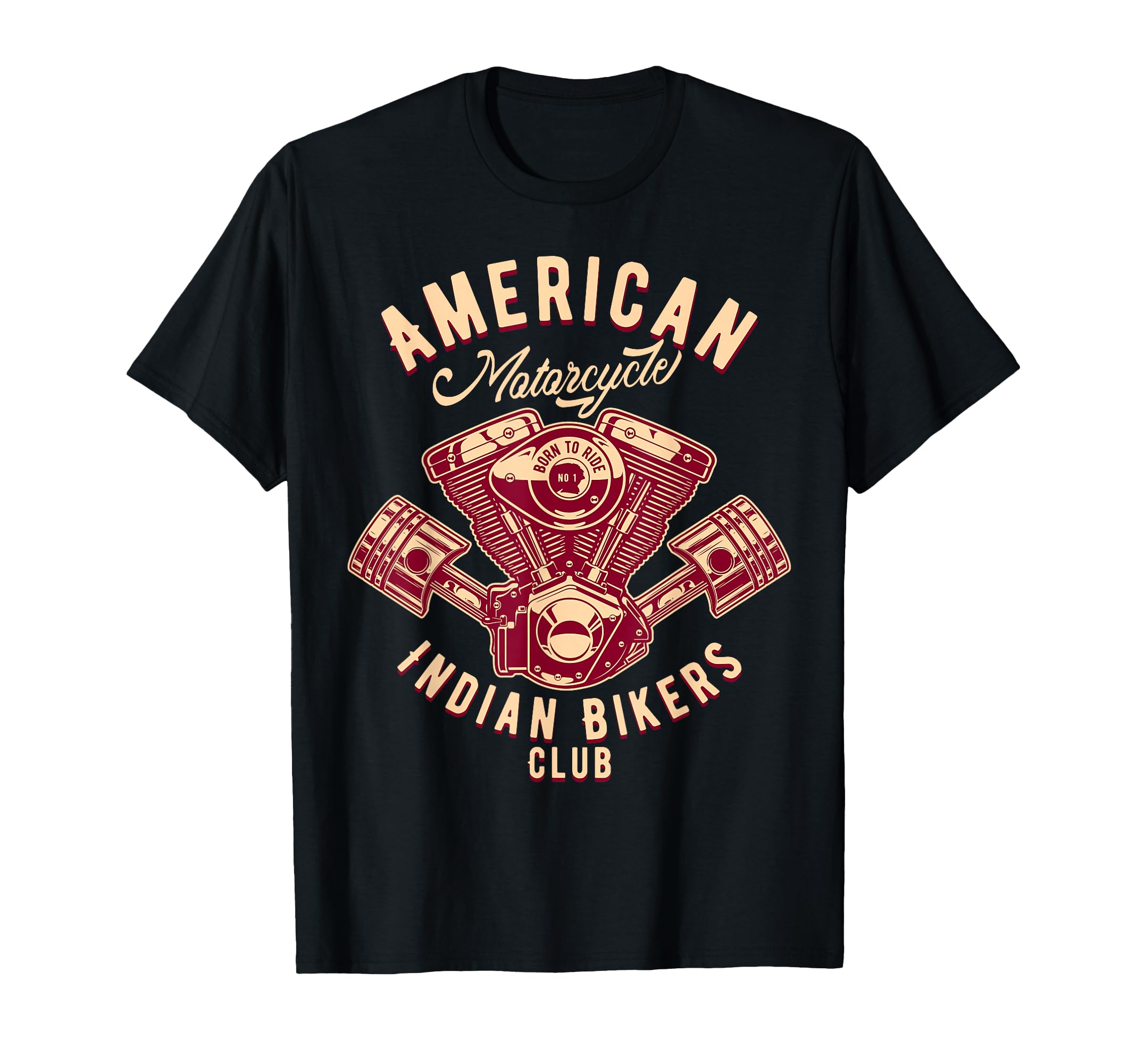 Native American Motorcycle T-Shirt - Casual Everyday Wear for Adults - T-Shirt, Sweatshirt, Hoodie