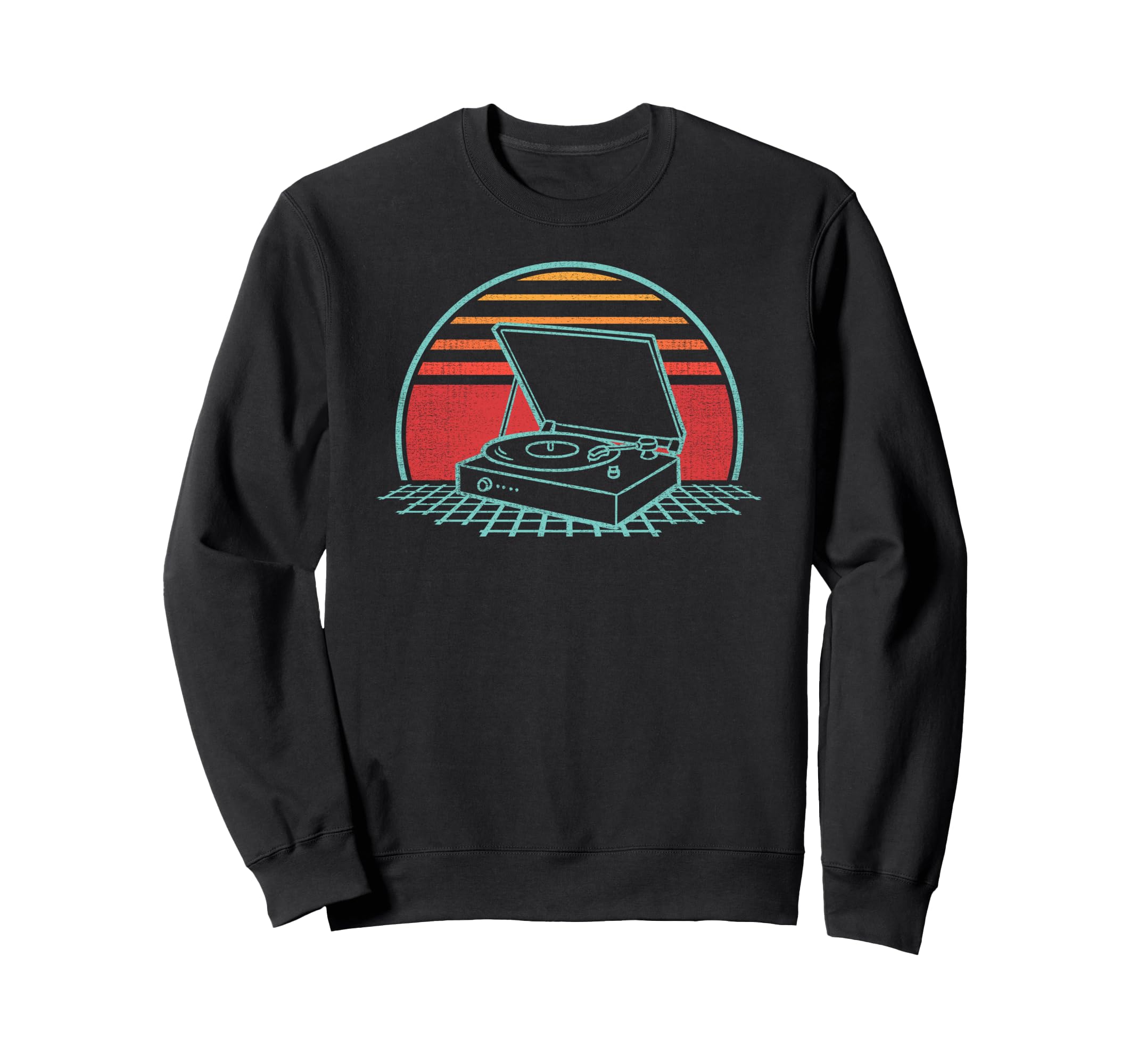 Vinyl Record Player 80S Turntable Sweatshirt - Casual Everyday Wear Unisex - T-Shirt, Sweatshirt, Hoodie
