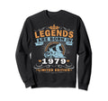 1979 Biker Motorcycle 45 Years Sweatshirt - Trendy Graphic Unisex - T-Shirt, Sweatshirt, Hoodie
