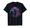 Elephant Vaporwave Aesthetic Synthwave T-Shirt - Graphic Print for Adults - T-Shirt, Sweatshirt, Hoodie