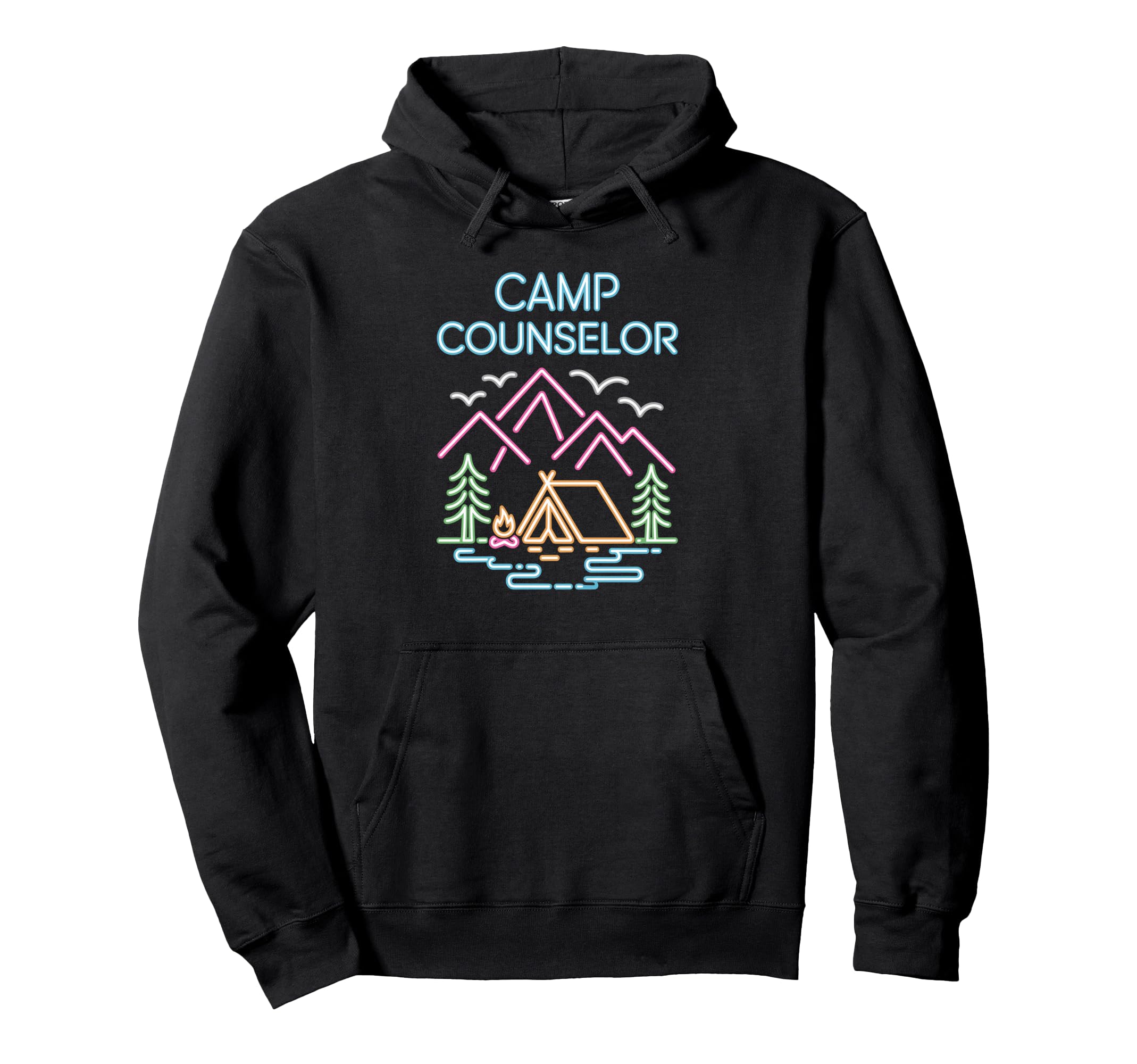 Fun Camp Counselor Wilderness Hoodie - Fun Novelty Design for Adults - T-Shirt, Sweatshirt, Hoodie