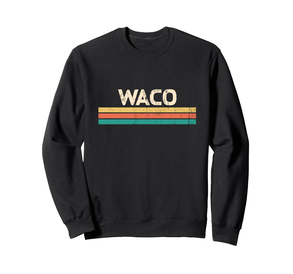 Waco Texas 70S Stripes Sweatshirt - Custom Art Print Men Women - T-Shirt, Sweatshirt, Hoodie