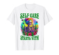 Cannabis Weed Lover Skeleton Smoking T-Shirt - Custom Art Print for Adults - T-Shirt, Sweatshirt, Hoodie