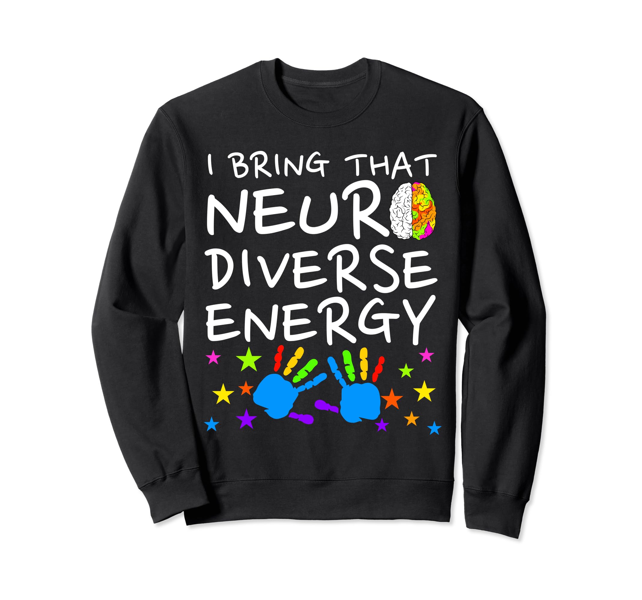 Neurodiversity Energy Autism Sweatshirt - Minimalist Print Men Women - T-Shirt, Sweatshirt, Hoodie