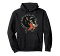 Wolf Head Traditional Tattoo Flash Hoodie - Custom Art Print Men Women - T-Shirt, Sweatshirt, Hoodie