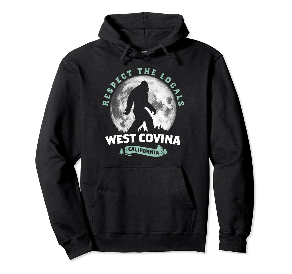 West Covina California Bigfoot Night Walk Hoodie - Custom Art Print Unisex - T-Shirt, Sweatshirt, Hoodie