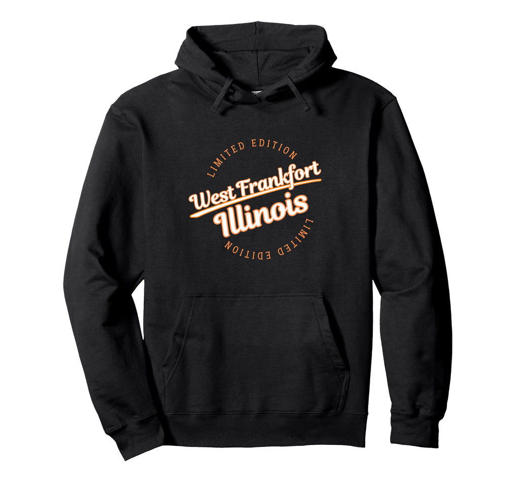Athletic West Frankfort Il Hoodie - Fun Novelty Design for Adults - T-Shirt, Sweatshirt, Hoodie