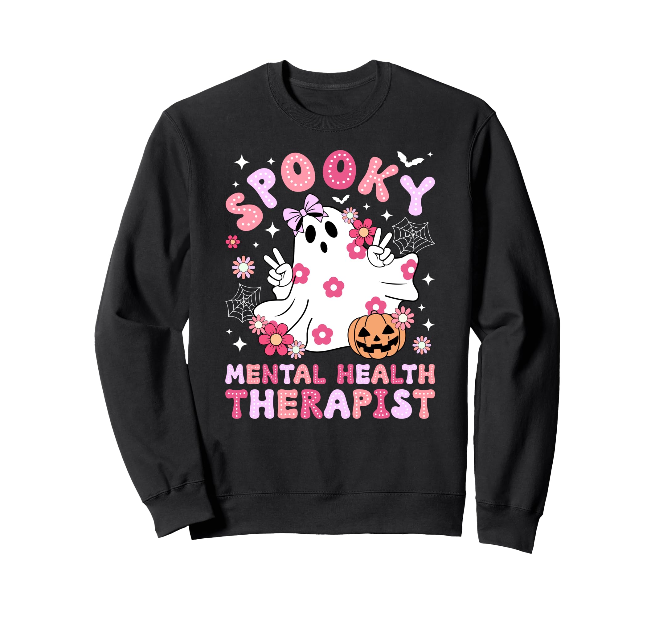 Spooky Mental Health Therapist Sweatshirt - Aesthetic Graphic Unisex - T-Shirt, Sweatshirt, Hoodie