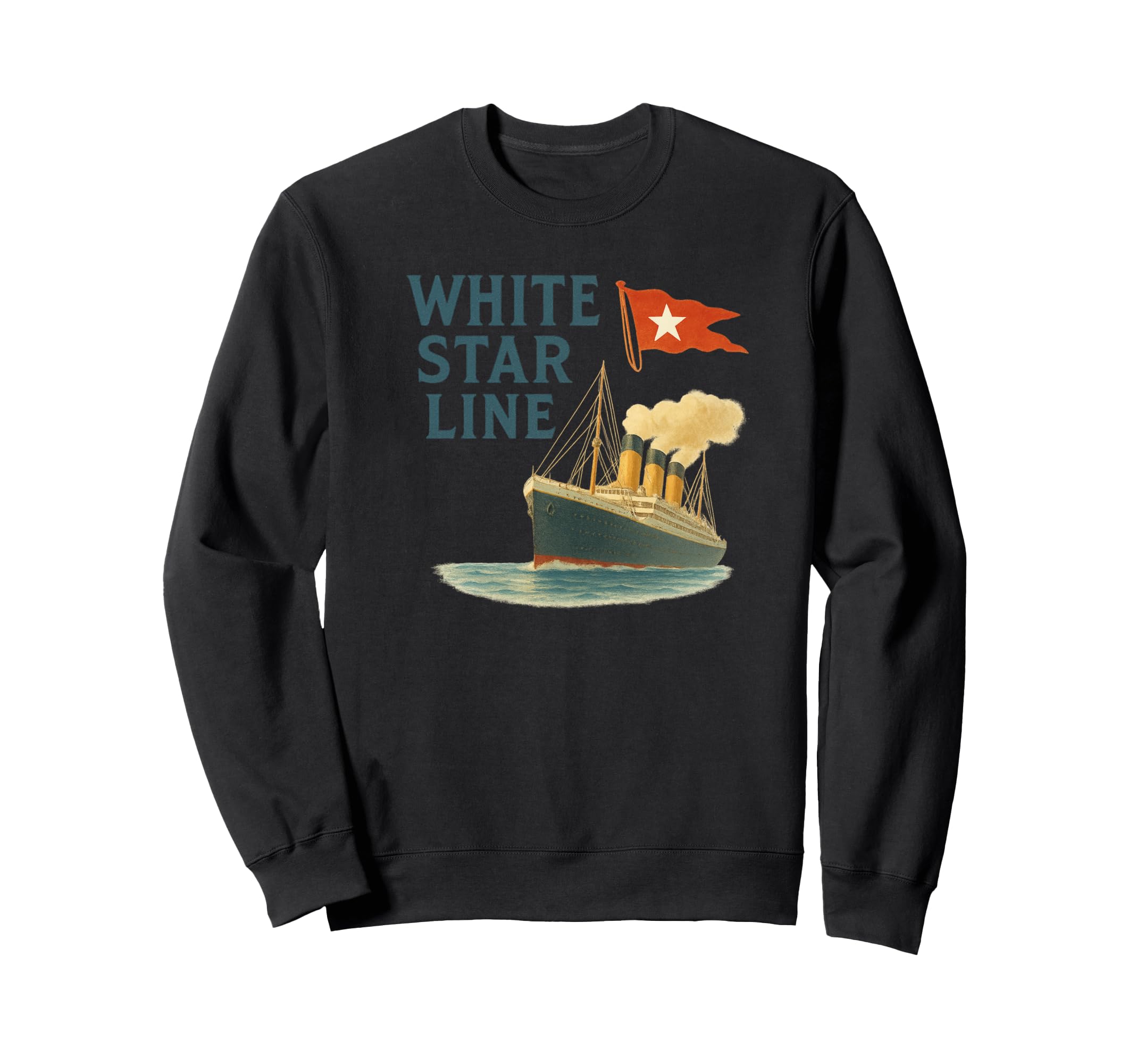 White Star Line Postcard And Sweatshirt - Minimalist Print Men Women - T-Shirt, Sweatshirt, Hoodie