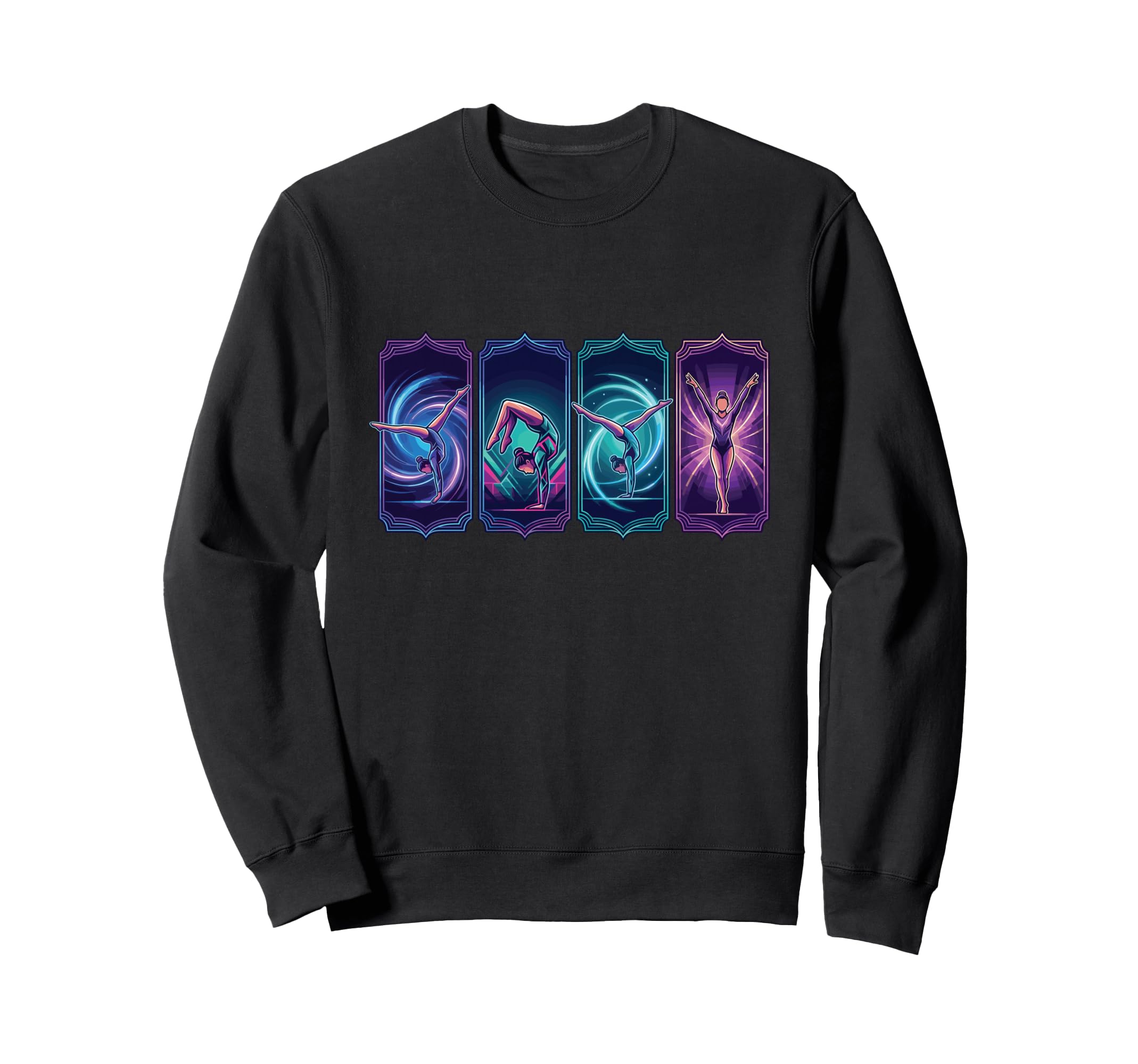 Vaporwave Gymnast Handstand Tumbling Sweatshirt - Graphic Print Men Women - T-Shirt, Sweatshirt, Hoodie