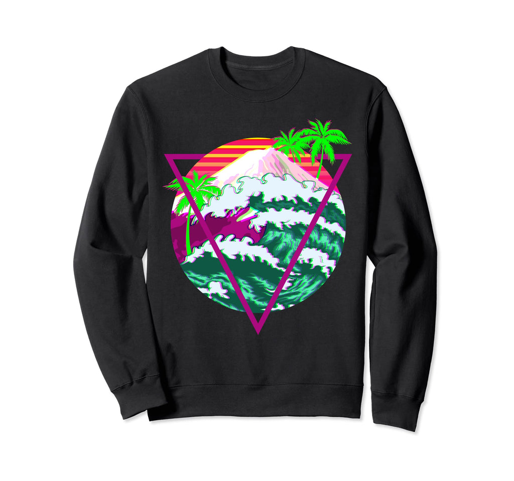 Vaporwave Aesthetic Japanese Waves Sweatshirt - Trendy Graphic Unisex - T-Shirt, Sweatshirt, Hoodie