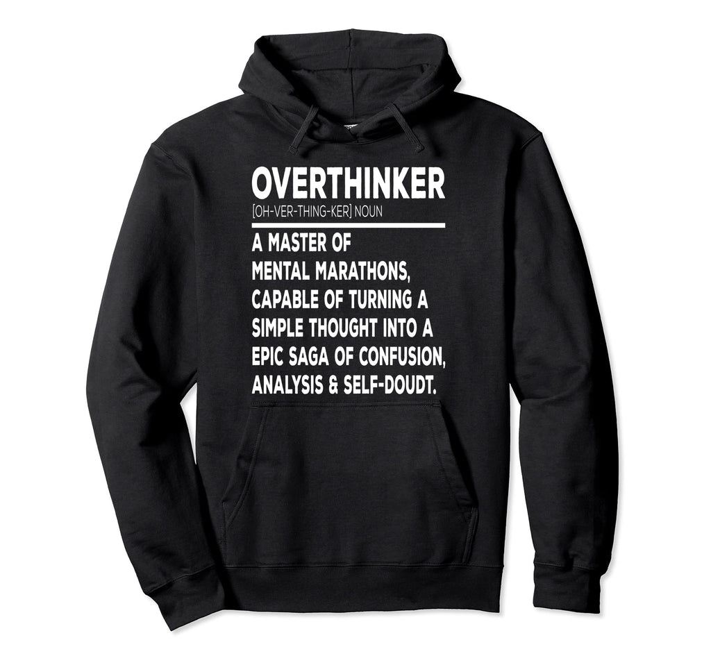 Overthinker Introverts Hoodie - Custom Art Print Men Women - T-Shirt, Sweatshirt, Hoodie