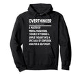 Overthinker Introverts Hoodie - Custom Art Print Men Women - T-Shirt, Sweatshirt, Hoodie
