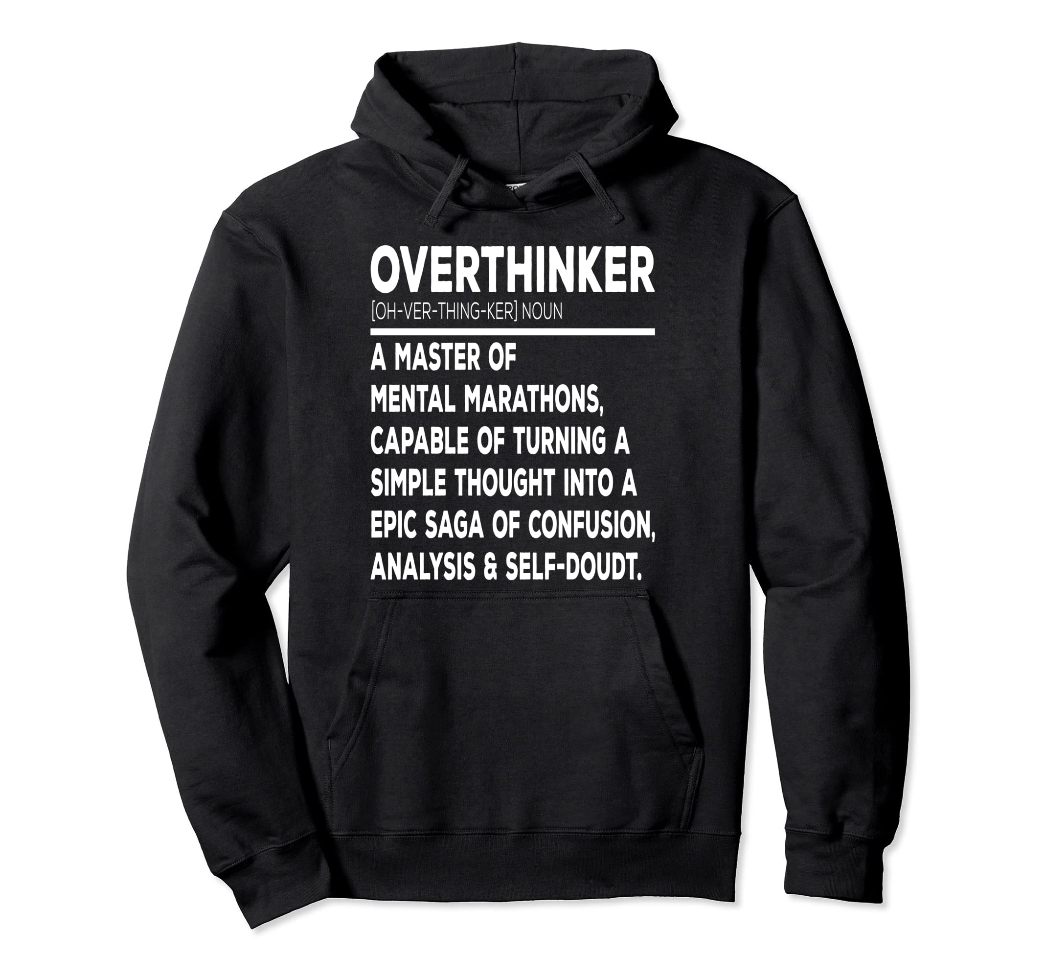 Overthinker Introverts Hoodie - Custom Art Print Men Women - T-Shirt, Sweatshirt, Hoodie