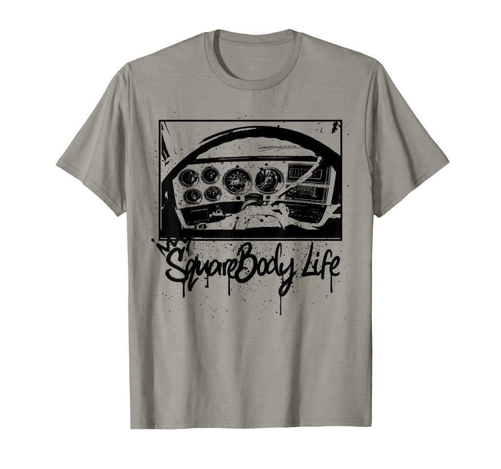 Squarebody Life C10 Truck Dashboard T-Shirt - Trendy Graphic Unisex - T-Shirt, Sweatshirt, Hoodie