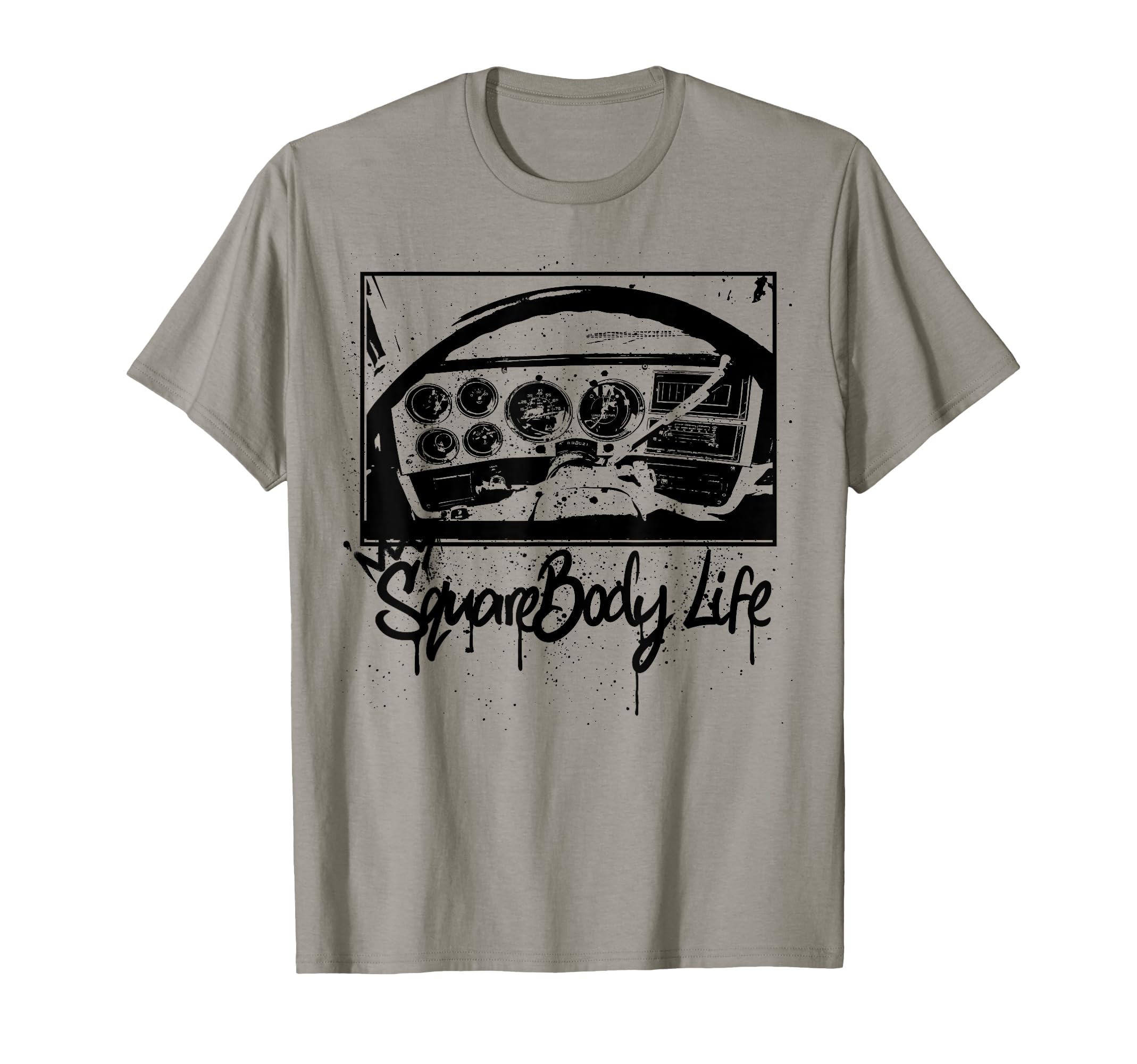 Squarebody Life C10 Truck Dashboard T-Shirt - Trendy Graphic Unisex - T-Shirt, Sweatshirt, Hoodie