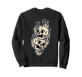 Skulls X Flames Tattoo Flash Sweatshirt - Novelty Apparel Unisex - T-Shirt, Sweatshirt, Hoodie