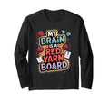 My Brain Is Red Yarn Board Funny T-Shirt - Unique Graphic Men Women - T-Shirt, Sweatshirt, Hoodie