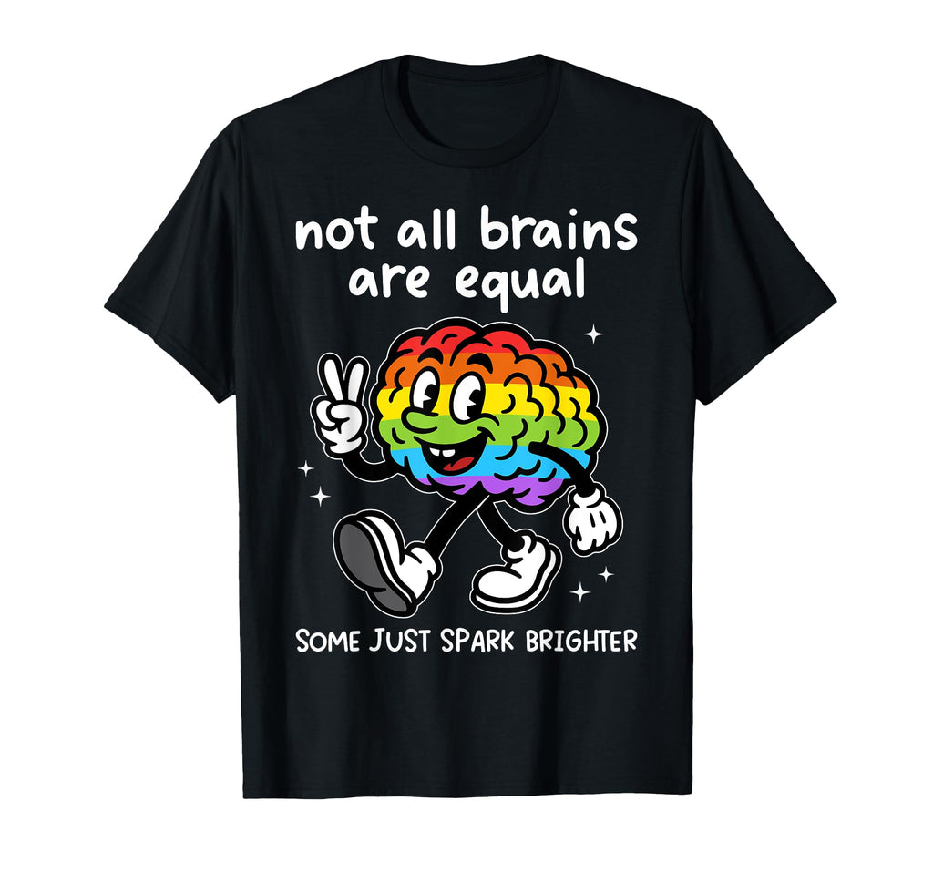 Funny Adhd Brain Teachers Neurodiverse T-Shirt - Trendy Graphic Unisex - T-Shirt, Sweatshirt, Hoodie