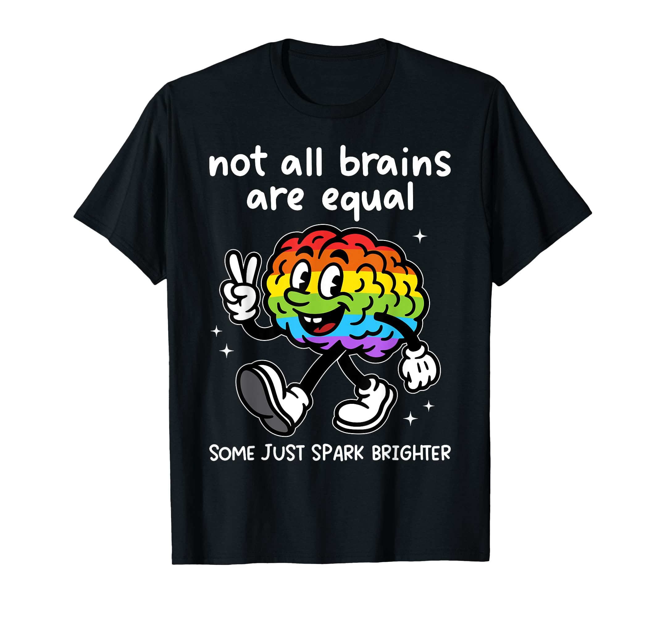 Funny Adhd Brain Teachers Neurodiverse T-Shirt - Trendy Graphic Unisex - T-Shirt, Sweatshirt, Hoodie