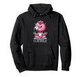 Flamaste Funny Flamingo Yoga Meditation Hoodie - Graphic Print Men Women - T-Shirt, Sweatshirt, Hoodie