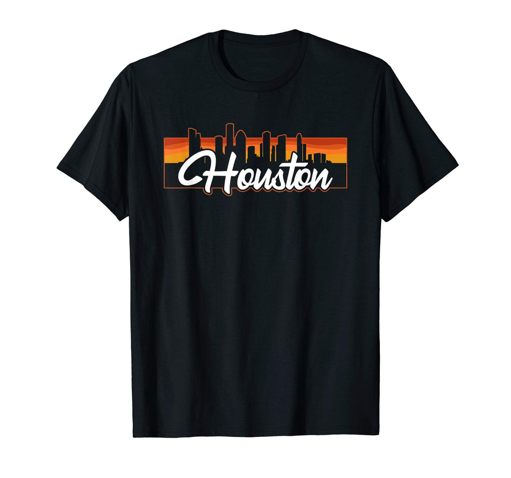 Houston Texas Sunset Skyline T-Shirt - Casual Everyday Wear for Adults - T-Shirt, Sweatshirt, Hoodie