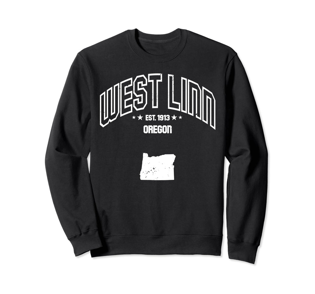 Throwback Athletic West Linn Oregon Or Sweatshirt - Graphic Print Unisex - T-Shirt, Sweatshirt, Hoodie