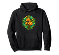 Floral Hexagon Botanical Yellow Hoodie - Casual Everyday Wear for Adults - T-Shirt, Sweatshirt, Hoodie