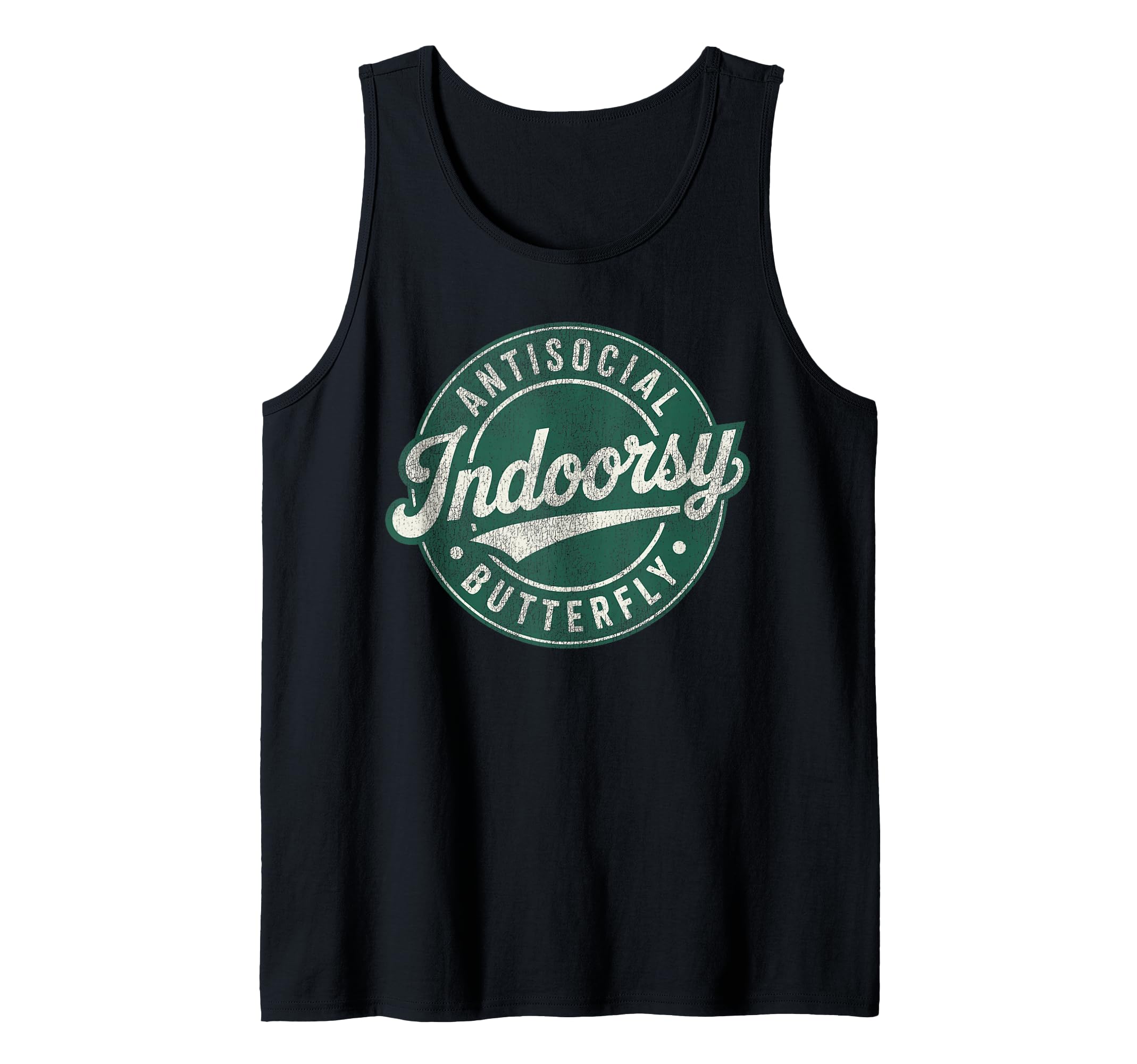 Indoorsy Antisocial Butterfly Badge Hoodie - Streetwear Style Men Women - T-Shirt, Sweatshirt, Hoodie