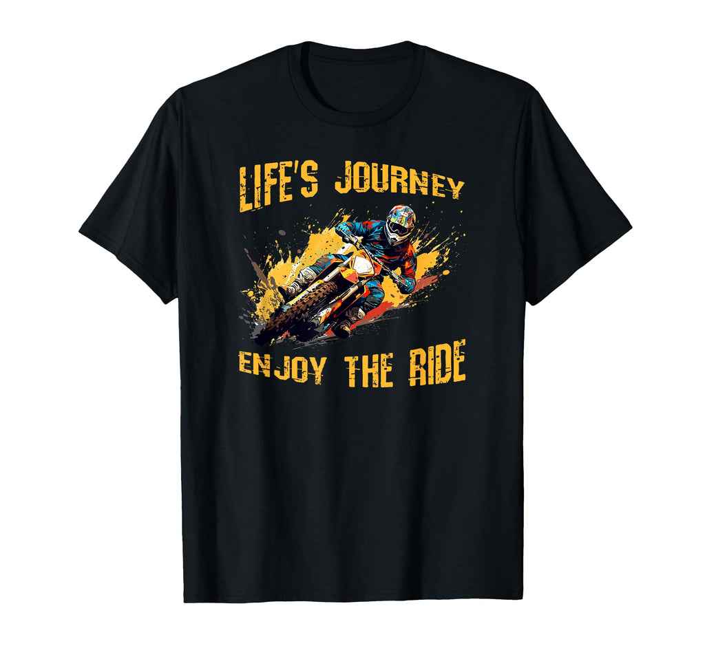 Biker Motorcycle Rider Lifes Journey Hoodie - Fun Novelty Design for Adults - T-Shirt, Sweatshirt, Hoodie