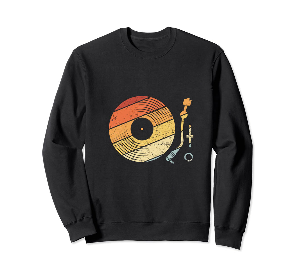 Vinly Record Player Record Lp Music Sweatshirt - Minimalist Print Unisex - T-Shirt, Sweatshirt, Hoodie