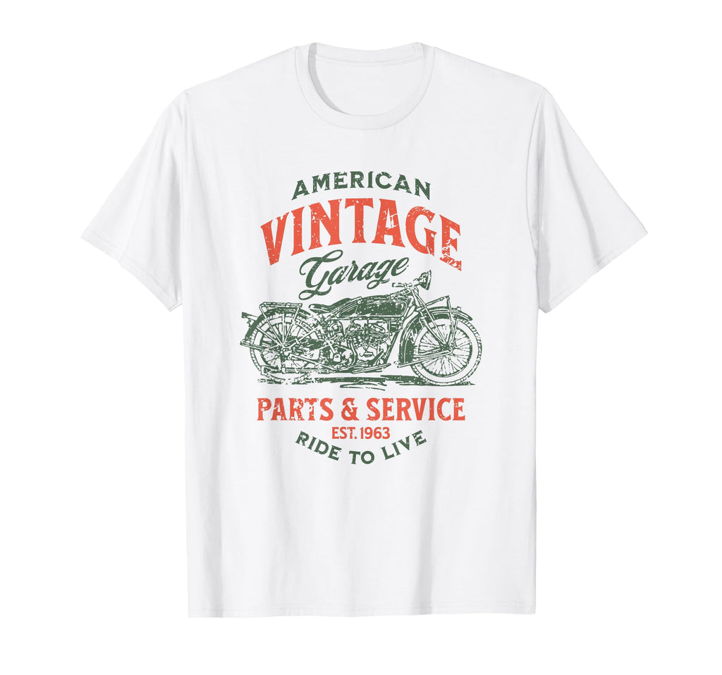 Motorcycle Garage Parts Service T-Shirt - Minimalist Print Men Women - T-Shirt, Sweatshirt, Hoodie