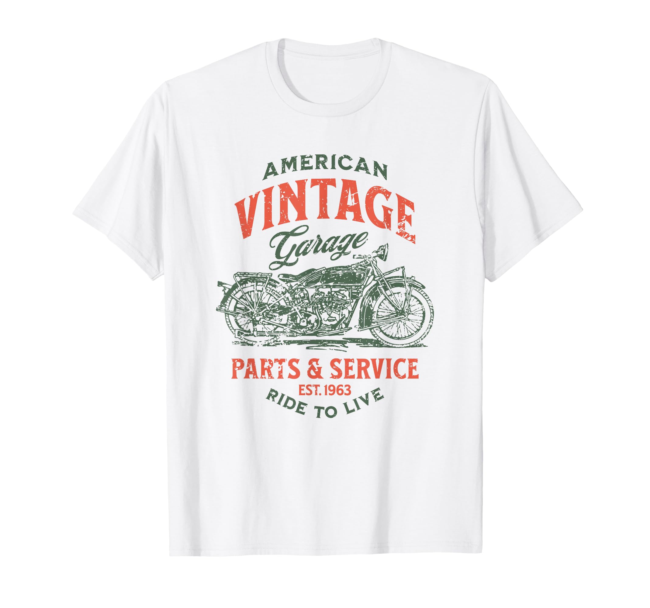 Motorcycle Garage Parts Service T-Shirt - Minimalist Print Men Women - T-Shirt, Sweatshirt, Hoodie