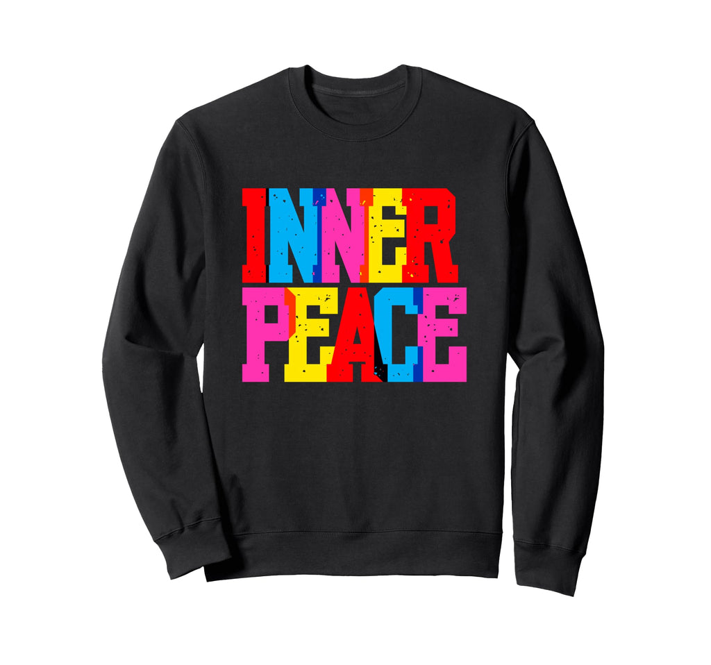 Inner Peace Colorful Typography Sweatshirt - Graphic Print Unisex - T-Shirt, Sweatshirt, Hoodie