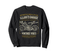 Elijahs Garage Motorcycle Distressed Sweatshirt - Trendy Graphic Men Women - T-Shirt, Sweatshirt, Hoodie