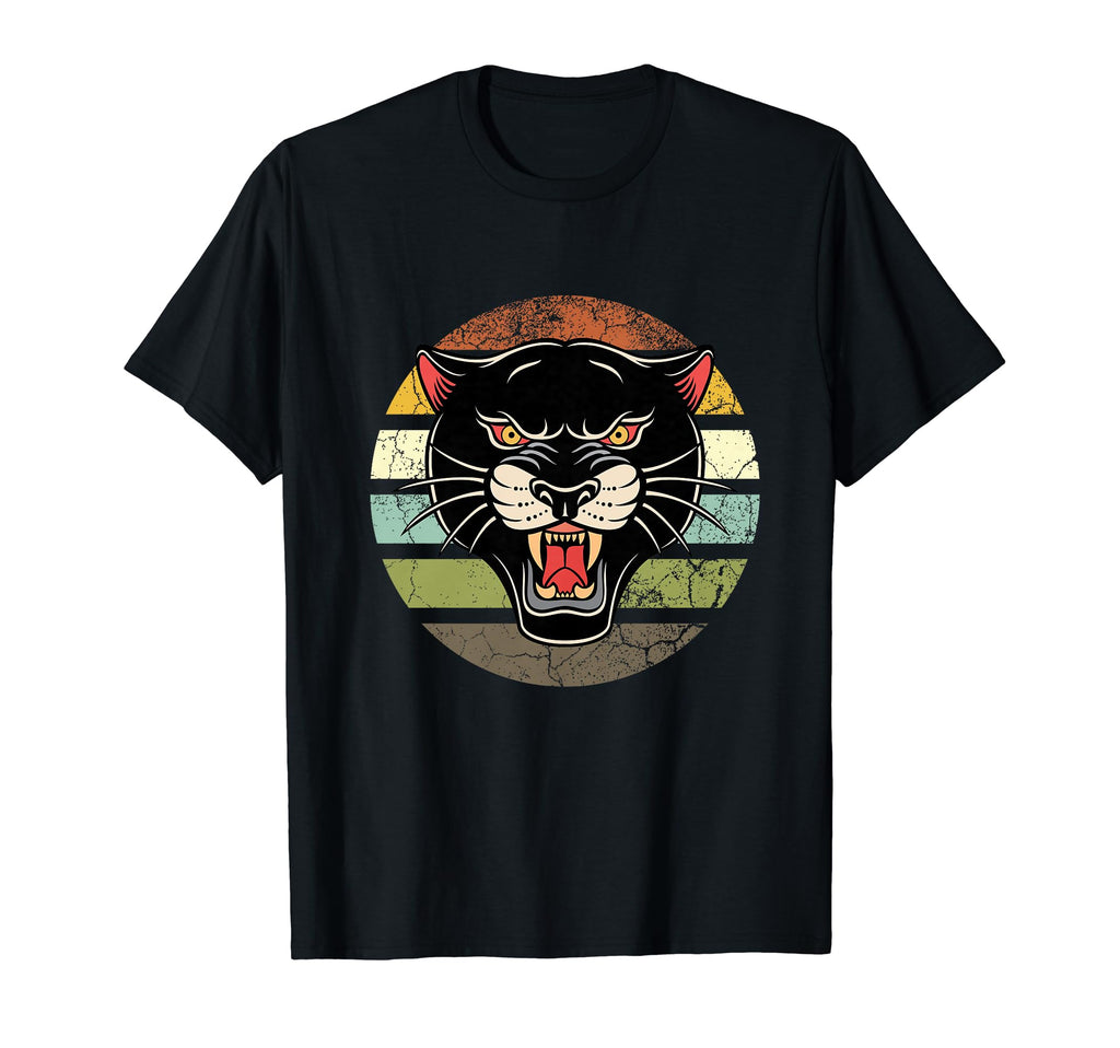 Traditional Panther Flash Tattoo T-Shirt - Custom Art Print for Adults - T-Shirt, Sweatshirt, Hoodie